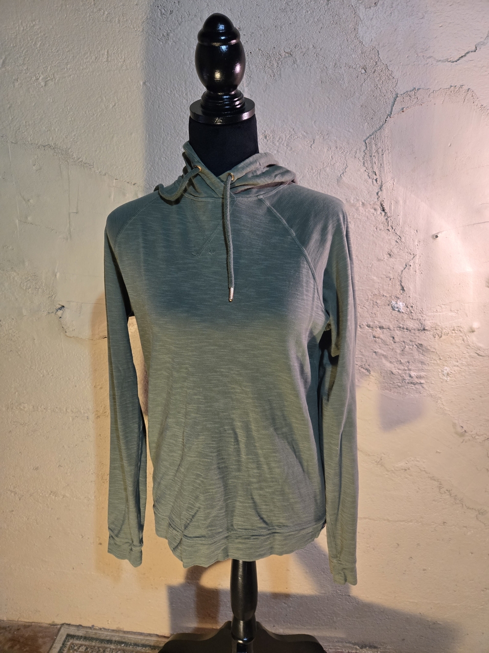Small Olive Green Womens Hoodie Good Man Brand Lightweight